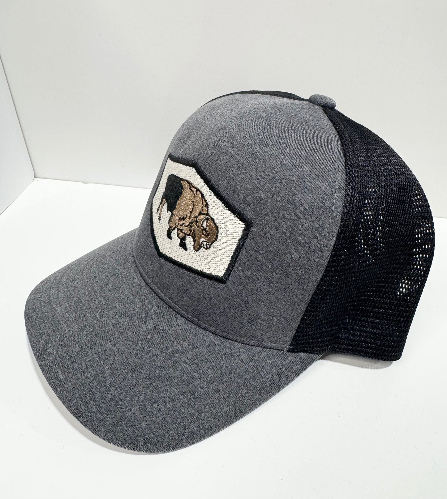 Embroidered Bison SnapBack Hat